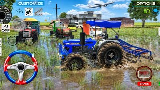 Farming Tractor|Wheat loading By Pickup🛻😱|Powertrac with Cultivater😲|#tractor#androidgameplay#viral  screenshot 3