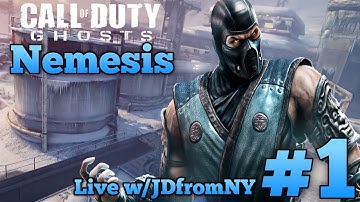 COD Ghosts "Nemesis DLC" Live "Sub Zero" Multiplayer Gameplay #1 | The Green Triangles & Mr Owl...
