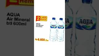 Beli 2 Lebih Hemat,AQUA air Mineral 600ml