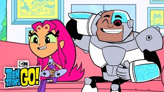 Cyborg Kisses Starfire!? | Teen Titans GO! | Cartoon Network