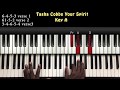 Tasha Cobbs Leonard Ft Kierra Sheard YOUR SPIRIT Piano Tutorials For Beginners