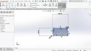 04. solidworks sketch tutorial fillet , chamfer ,text ,point and trim