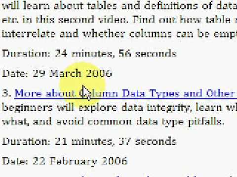 SQL Server - Data Types and Properties Free Video Tutorial