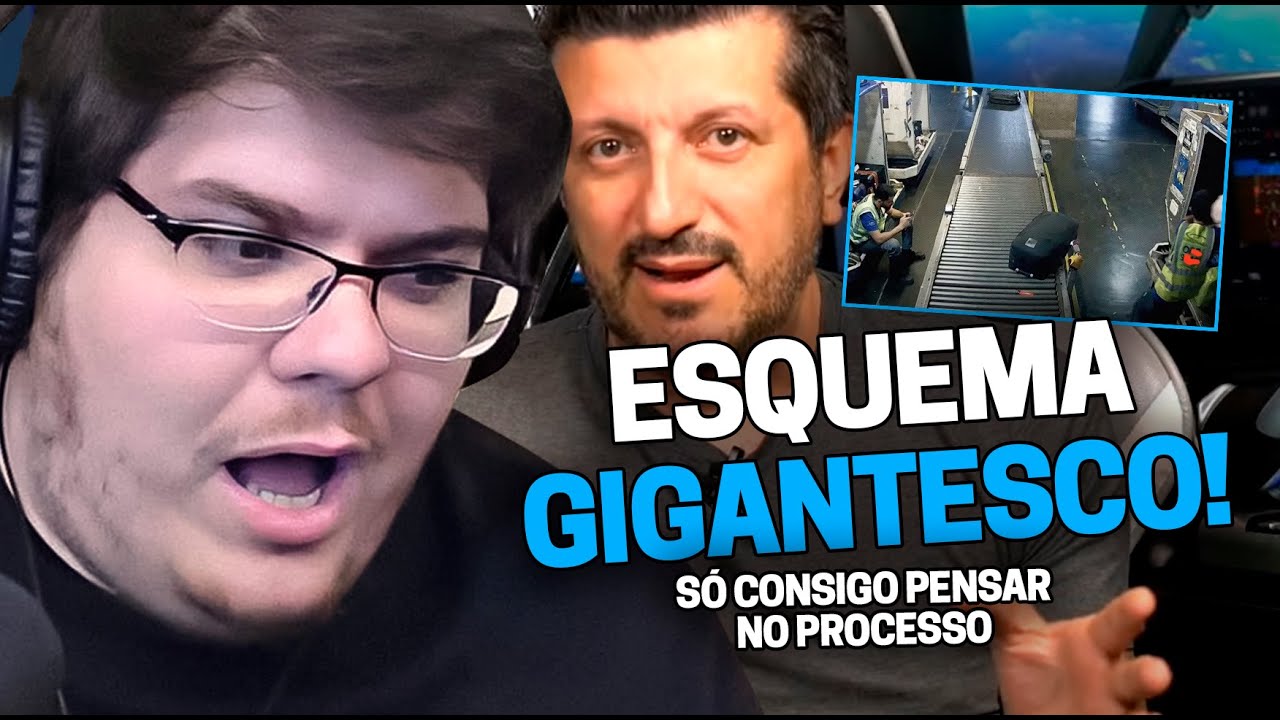 CASIMIRO REAGE: O CRIME DA MALA NO AEROPORTO DE GUARULHOS (PRESAS NA ALEMANHA) | Cortes do Casimito