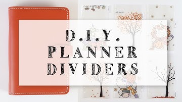 DIY Fall Planner Dividers (Filofax)