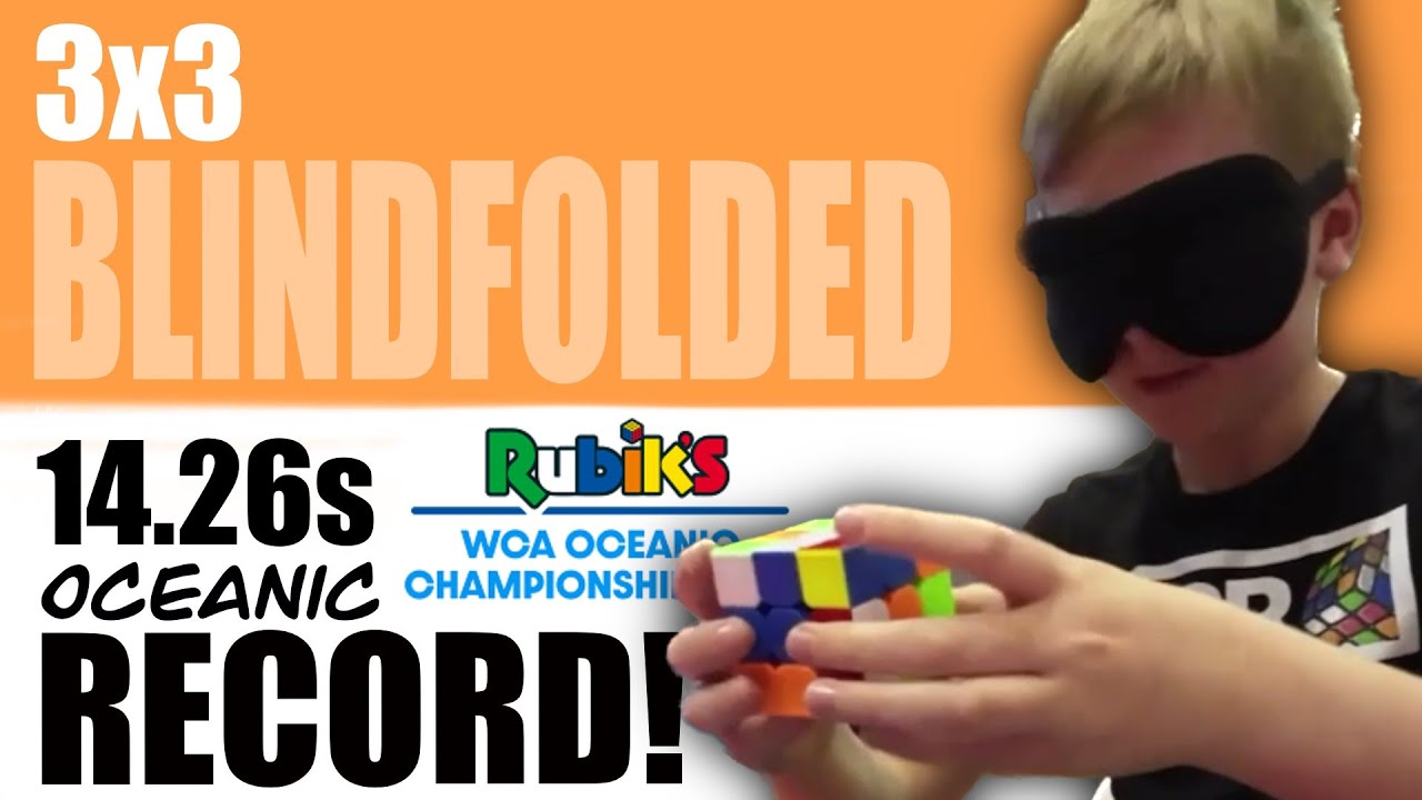 14.26 Oceanic Record 3x3 Blindfolded Single! [Oceanic Champion]