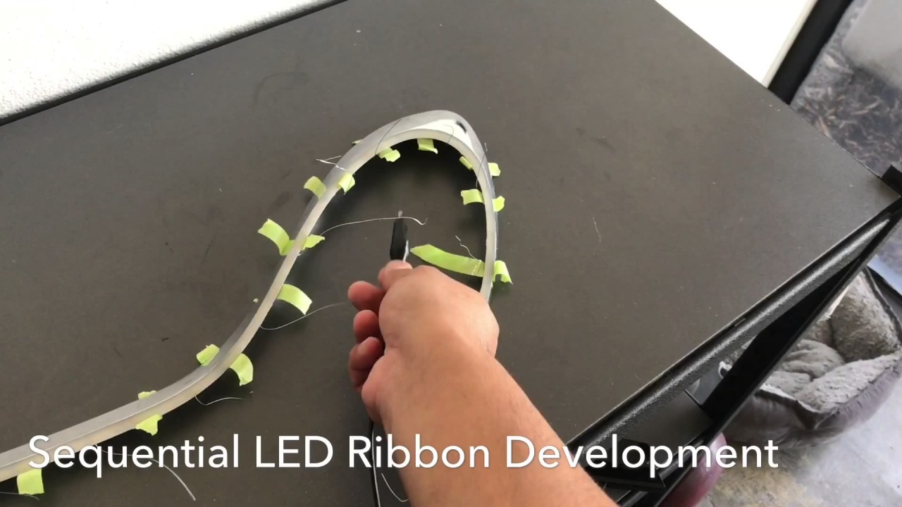 2013-2016 Hyundai Genesis Coupe Sequential LED Ribbon Development Part 1. - YouTube