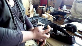 Pedersoli country hunter 50 cal. 100 gran black powder + lee R.E.A.L. vs dry pinewood.