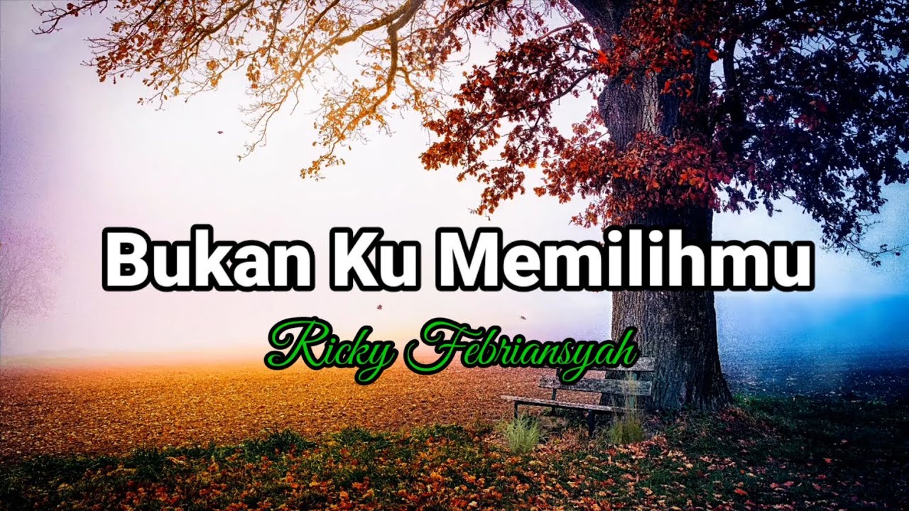 Ricky Febriansyah – Bukan Ku Memilihmu ♡ lirik