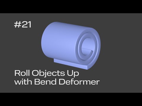 Cinema 4D Quick Tip #21 - Roll Objects Up with Bend Deformer (Project File on Patreon)