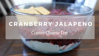 Cranberry Jalapeno Cream Cheese Dip