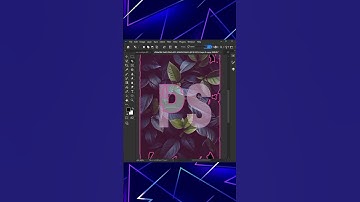leaf text effect in photoshop! Adobe Photoshop 2025 Tips #shorts#tutorial