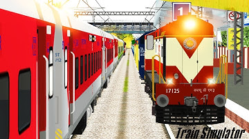 Rajdhani Express Loco Failed || Rescue from Busy Traffic || MSTS Open Rails