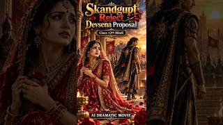 Skandgupt Rejected Devsena Proposal 🔥 Class 12 Hindi देवसेना का गीत Ai Dramatic Movie