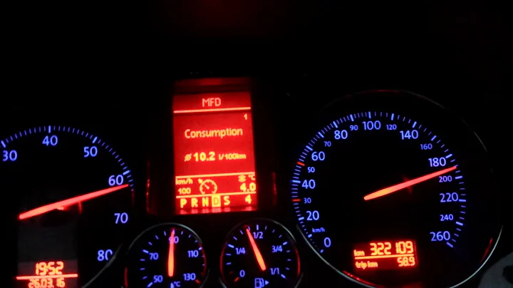 VW PASSAT 3.2 4MOTION Acceleration to 200 km\h