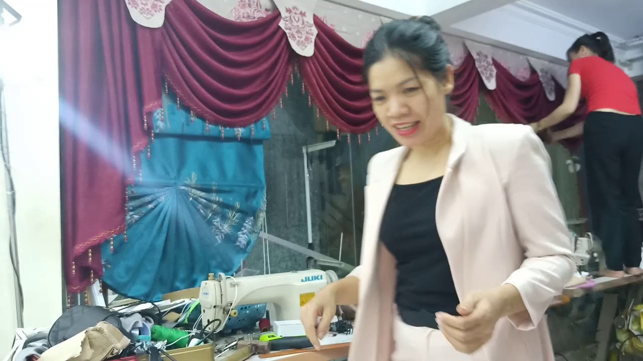 Học viên may rèm gì mà siêu siêu đẹp thế này - YouTube