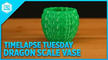 Dragon Scale Vase - Timelapse Tuesday #3dprinting