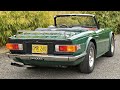 1976 Triumph TR6 - Cold start and driving video