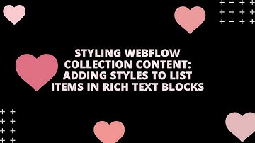 Adding Style to Lists in Rich Text Fields from Webflow CMS Collection