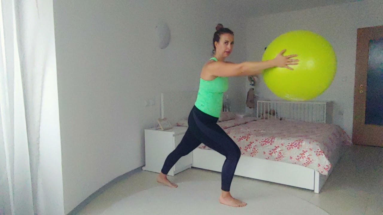 Тренировка за бременни с фитбол топка за 11 минути #бременност #спорт #тренировка