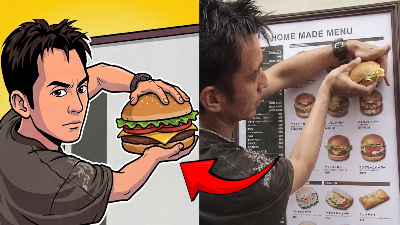 Cyril Takayama's Burger Appearing Magic Secret Revealed!