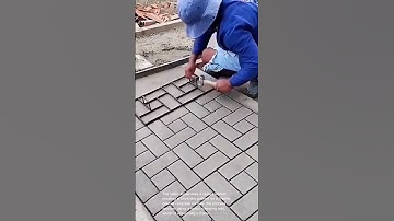 Amazing Concrete Stamping Technique!  Create Stunning Brick Patterns