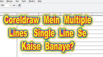 How To Multiple Lines From A Single Line In Coreldraw in Hindi