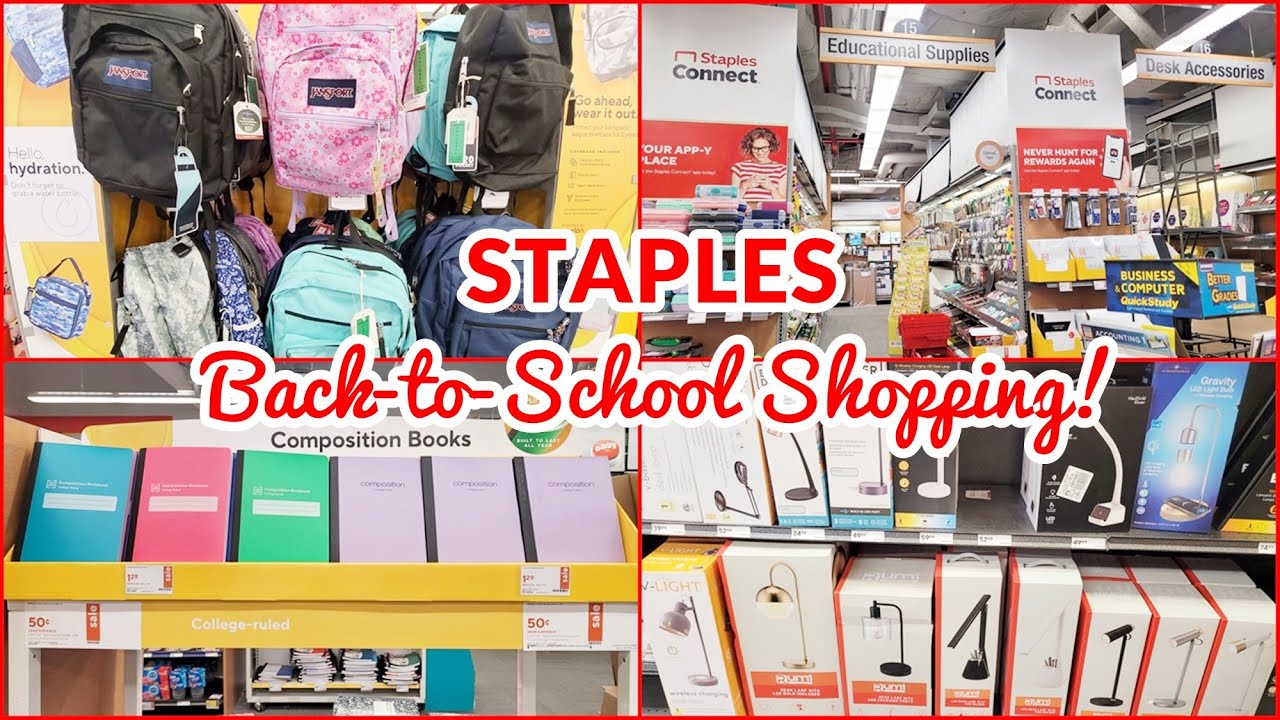 vs. Staples for back-to-school supplies