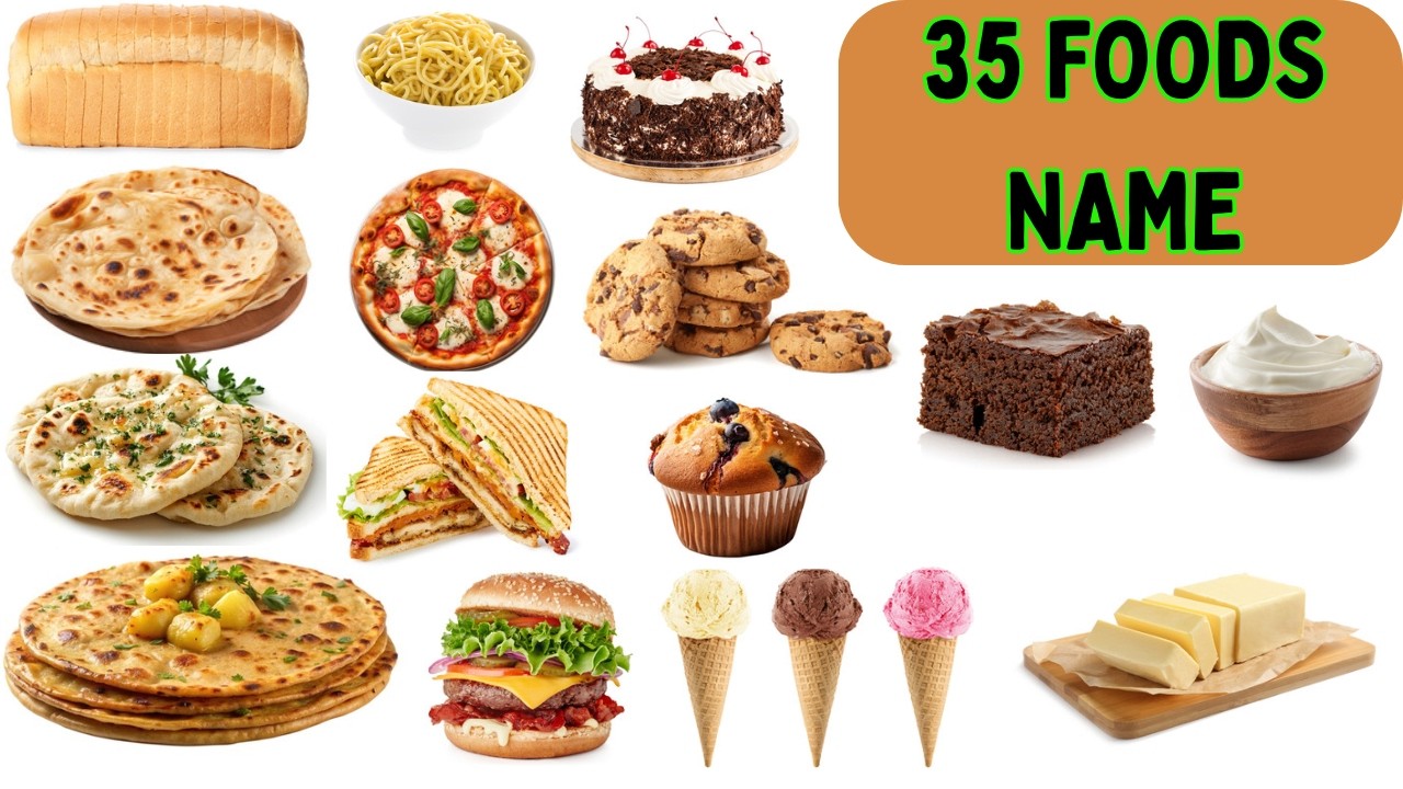 Foods Vocabulary ll About 23 Foods Name In English With Pictures