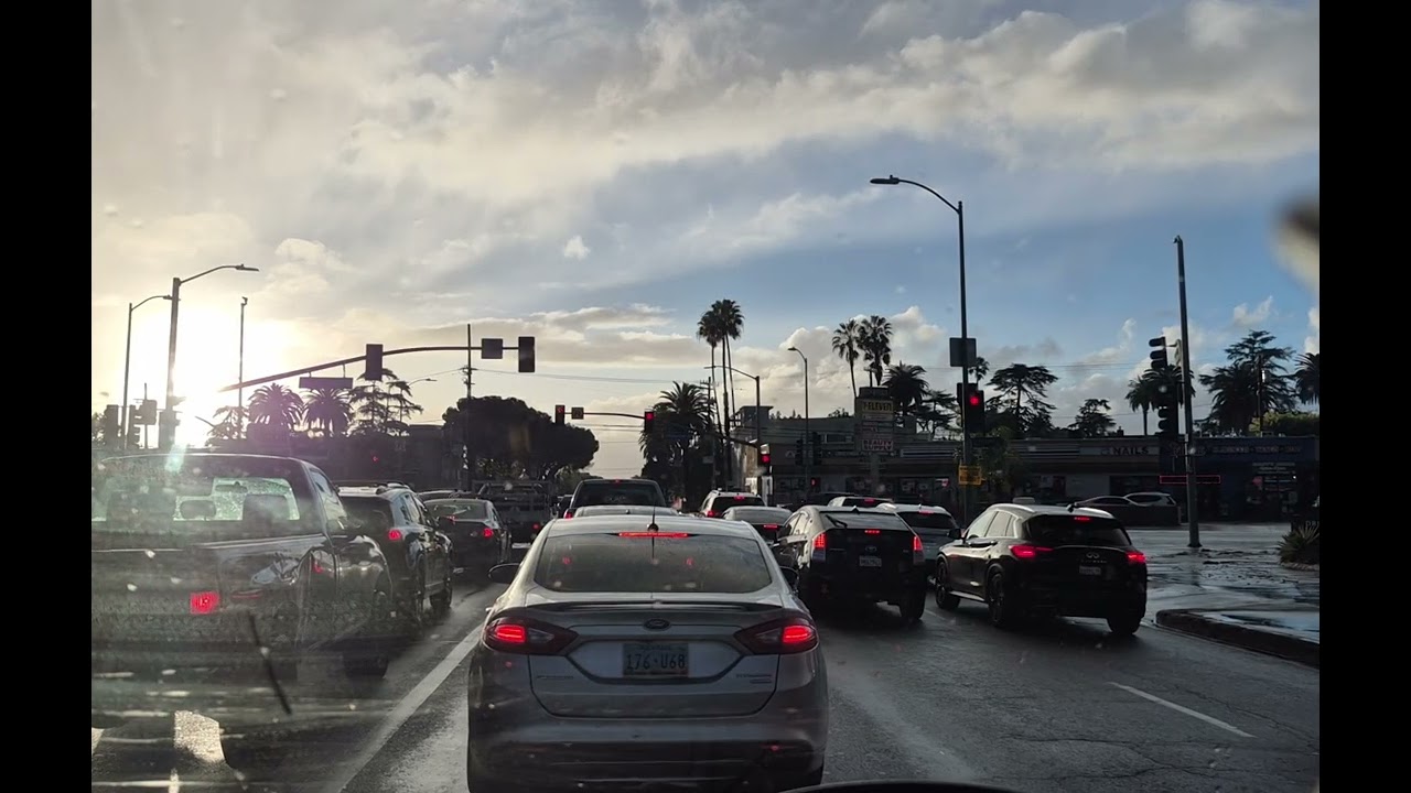 Viniendo del centro rumbo a west LA 