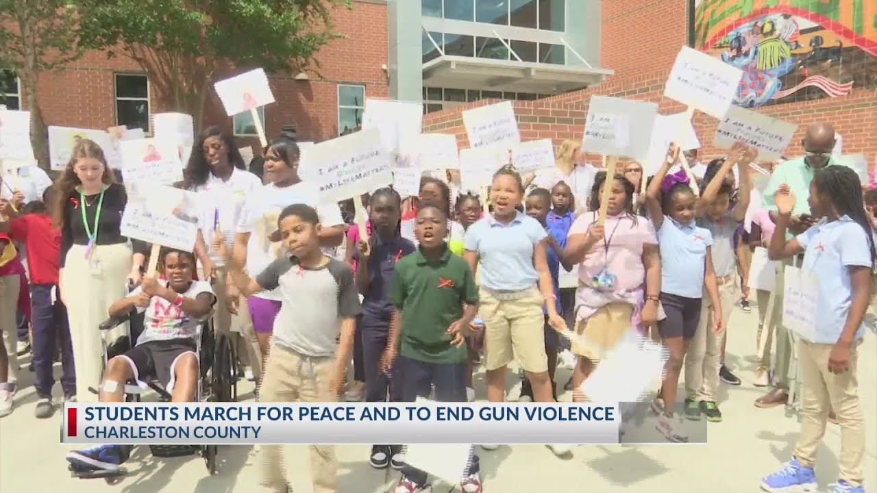 SandersClyde students hold peace walk after classmate was shot YouTube
