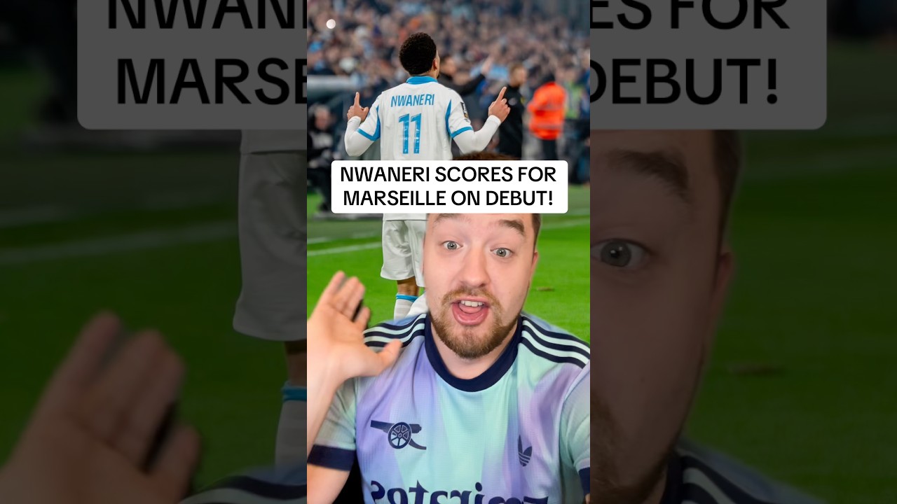 Этан Нванери забивает гол за «Марсель» в своем дебютном матче! 
