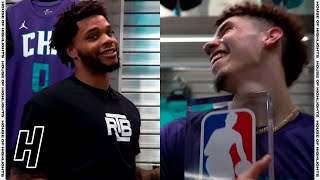 Miles Bridges Surprises LaMelo Ball with 2021 Rookie of the Year Award 🔥