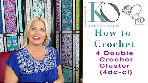 4 Double Crochet Cluster (4dc-cl): Kristin Omdahl's Crochet Stitch Library