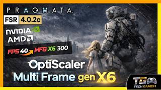 🔥PRAGMATA com OptiScaler Multi Frame Gen X6  Ficou Insano — Compatível com TODAS as GPUs!!!