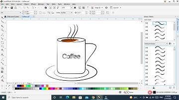Artistic Media Tool कैसे use करें || How to Use Artistic Media Tool in CorelDraw