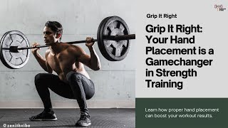 Grip It Right: Your Hand Placement is a Gamechanger in Strength Training #zenithvibe