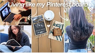 Living like my PINTEREST board for a day| self-care, new hair, studying! by Rebecca Madison 310 views 6 months ago 14 minutes, 22 seconds