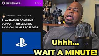 UPDATE:  Sony Says that YOU CAN get PHYSICAL DISCS After January 2028 BUT, THERE'S A CATCH!