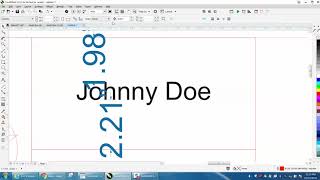 Corel Draw Tips & Tricks Center a name on an item