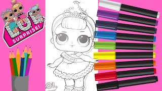 LoL surprise dolls Coloring come and have fun |تلوين للأطفال لعبه مفاجأة لول 