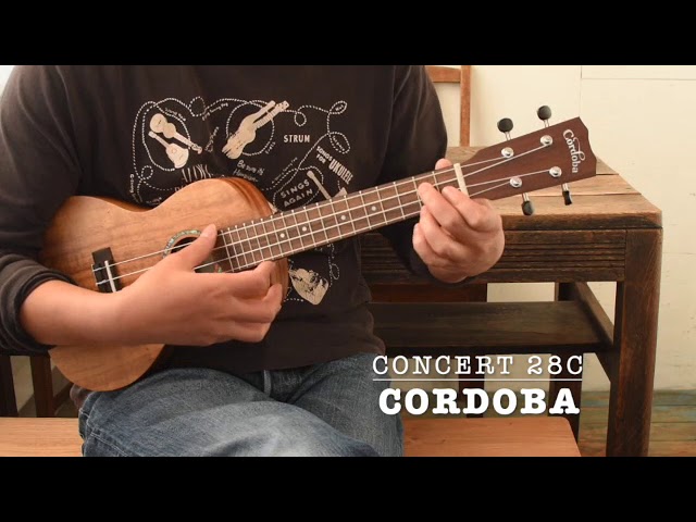 Cordoba(コルドバ) 20CM コンサートウクレレ マホガニー単板 - YouTube