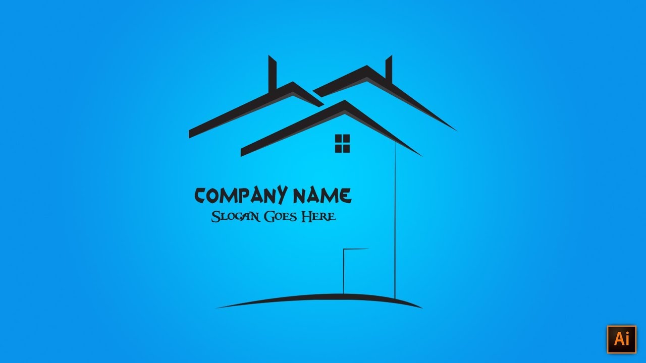 Adobe Illustrator Simple Construction Company Logo Design Youtube