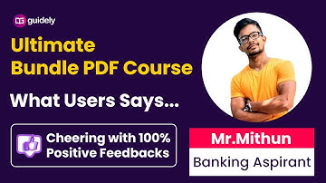 What Users Says | Guidely Bundle PDF Course | Mr. Mithun (Banking Aspirant)