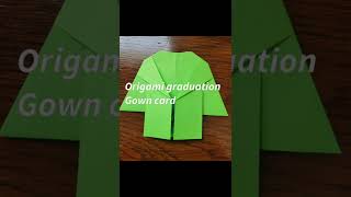 Graduation Gown origami card