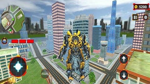 Bumblebee Flies in the Air–Grand Robot Car Transform Game Gameplay #3