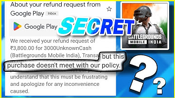 Bgmi refund after cancel ❌ BGMI ₹7500 REFUND APPROVED | Google Play Refund trick | refund trick 2023