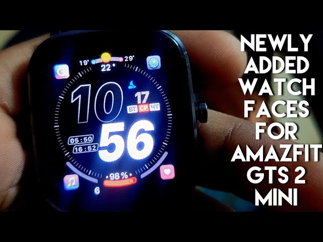 Newly added Watch Faces for Amazfit Gts 2 Mini. - YouTube