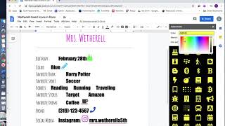Insert Icons for Docs Tutorial