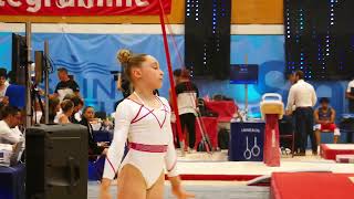 Maelys Mrozkowiak - finale poutre junior - Championnat de France 2023